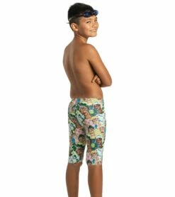 Sporti X Mat Chavez Limited Edition Chlorine Machines Jammer Swimsuit Youth (22-28) -TYR Sales 7355393114280 multi 3a