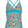 TYR Girls' Tutti Frutti Claire Tankini Top (Little Kid, Big Kid) 1 TYR Girls' Tutti Frutti Claire Tankini Top (Little Kid, Big Kid) -TYR Sales 7373733396648 turquoise 1a