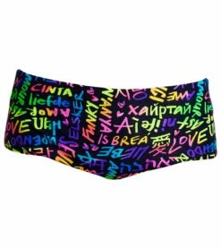 Funky Trunks Men's Love Funky Sidewinder Square Leg Swimsuit -TYR Sales 7394937372840 lovefunky 4a