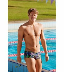 Funky Trunks Men's Love Funky Sidewinder Square Leg Swimsuit -TYR Sales 7394937372840 lovefunky 5a