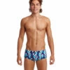 Funky Trunks Men's Pengoo Parade Sidewinder Square Leg Swimsuit -TYR Sales 7394937634984 pengooparade 1a