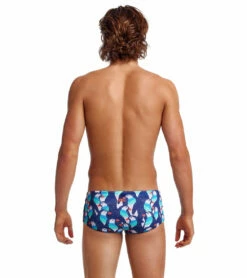 Funky Trunks Men's Pengoo Parade Sidewinder Square Leg Swimsuit -TYR Sales 7394937634984 pengooparade 3a