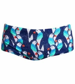 Funky Trunks Men's Pengoo Parade Sidewinder Square Leg Swimsuit -TYR Sales 7394937634984 pengooparade 4a