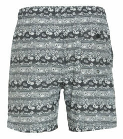 Men's Batik Floral Swim Trunks 7 Men's Batik Floral Swim Trunks -TYR Sales 7403409309864 black 3a