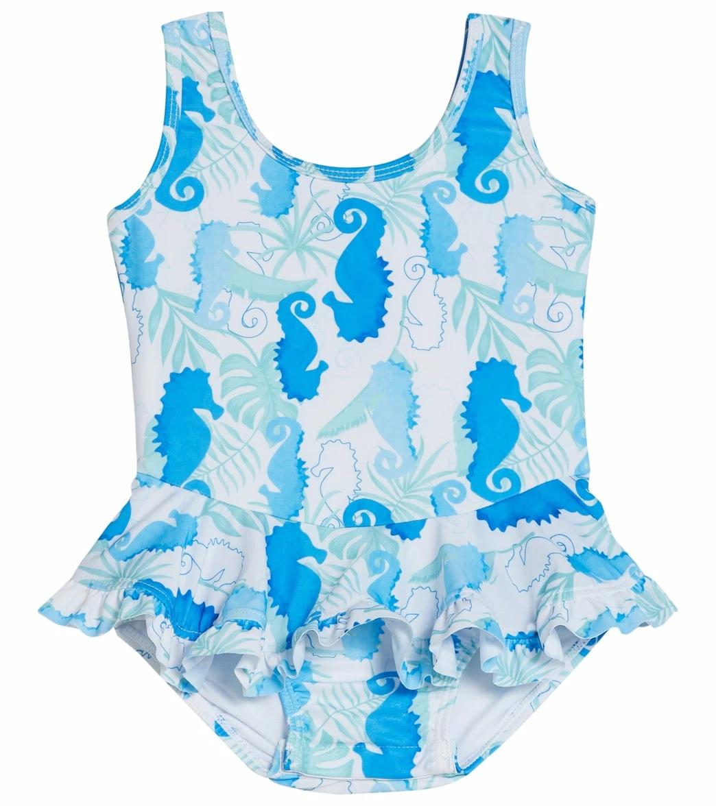 Girls' Botanical Turtles Stella UPF 50+ Ruffle One Piece Swimsuit (Baby) 3 Girls' Botanical Turtles Stella UPF 50+ Ruffle One Piece Swimsuit (Baby)