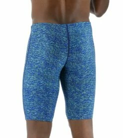 TYR Men's Lapped Jammer Swimsuit 12 TYR Men's Lapped Jammer Swimsuit -TYR Sales 7415984226472 bluegreen 3a