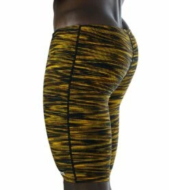 TYR Men's Fizzy Jammer Swimsuit 15 TYR Men's Fizzy Jammer Swimsuit -TYR Sales 7415990091944 blackgold 6a