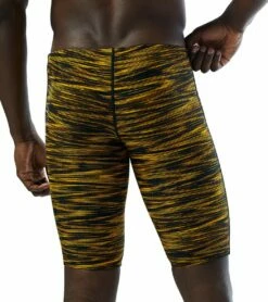 TYR Men's Fizzy Jammer Swimsuit 16 TYR Men's Fizzy Jammer Swimsuit -TYR Sales 7415990091944 blackgold 7a