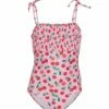 Seafolly Girls' Cherry Pie One Piece Swimsuit (Big Kid) -TYR Sales 7433350054056 cherry 1a