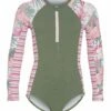 Seafolly Girls' Island In The Sun Long Sleeve One Piece Swimsuit (Big Kid) 2 Seafolly Girls' Island In The Sun Long Sleeve One Piece Swimsuit (Big Kid) -TYR Sales 7433350742184 island 1a