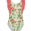 Seafolly Girls' Strawberry Sundae One Piece Swimsuit (Baby, Toddler, Little Kid)