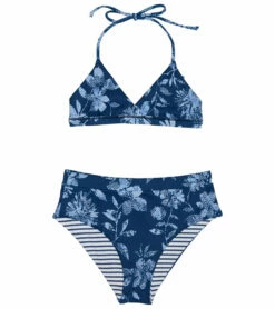 Splendid Girls' Double Dutch Reversible Wrap Two Piece Bikini Set (Big Kid)