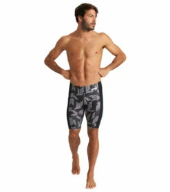 Arena Men's Puzzled Jammer Swimsuit -TYR Sales 7468252332200 blackblackmulti 3a