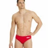 Arena Men's Solid Water Polo Brief Swimsuit -TYR Sales 7468283494568 redwhite 1a