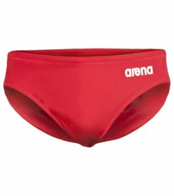 Arena Men's Solid Water Polo Brief Swimsuit -TYR Sales 7468283494568 redwhite 6a