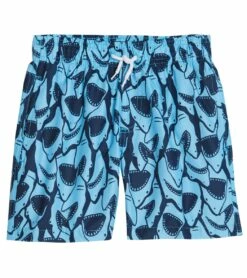 Boys' Shark Camp Shirt & Swim Trunks Set (Big Kid) 12 Boys' Shark Camp Shirt & Swim Trunks Set (Big Kid) -TYR Sales 7472291578024 marine 5a