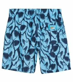 Boys' Shark Camp Shirt & Swim Trunks Set (Big Kid) 13 Boys' Shark Camp Shirt & Swim Trunks Set (Big Kid) -TYR Sales 7472291578024 marine 6a