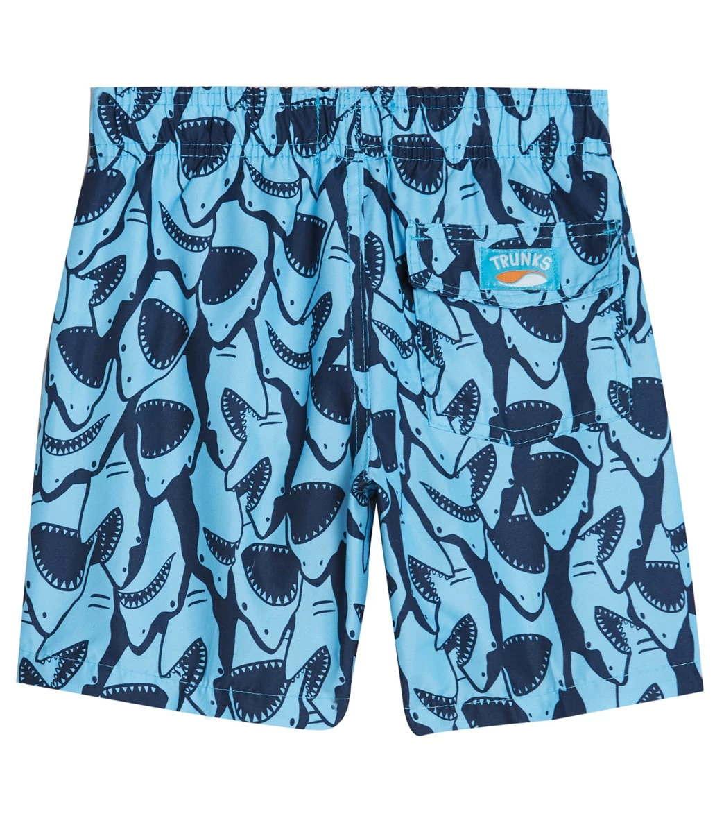Boys' Shark Camp Shirt & Swim Trunks Set (Big Kid) 8 Boys' Shark Camp Shirt & Swim Trunks Set (Big Kid) - Image 6