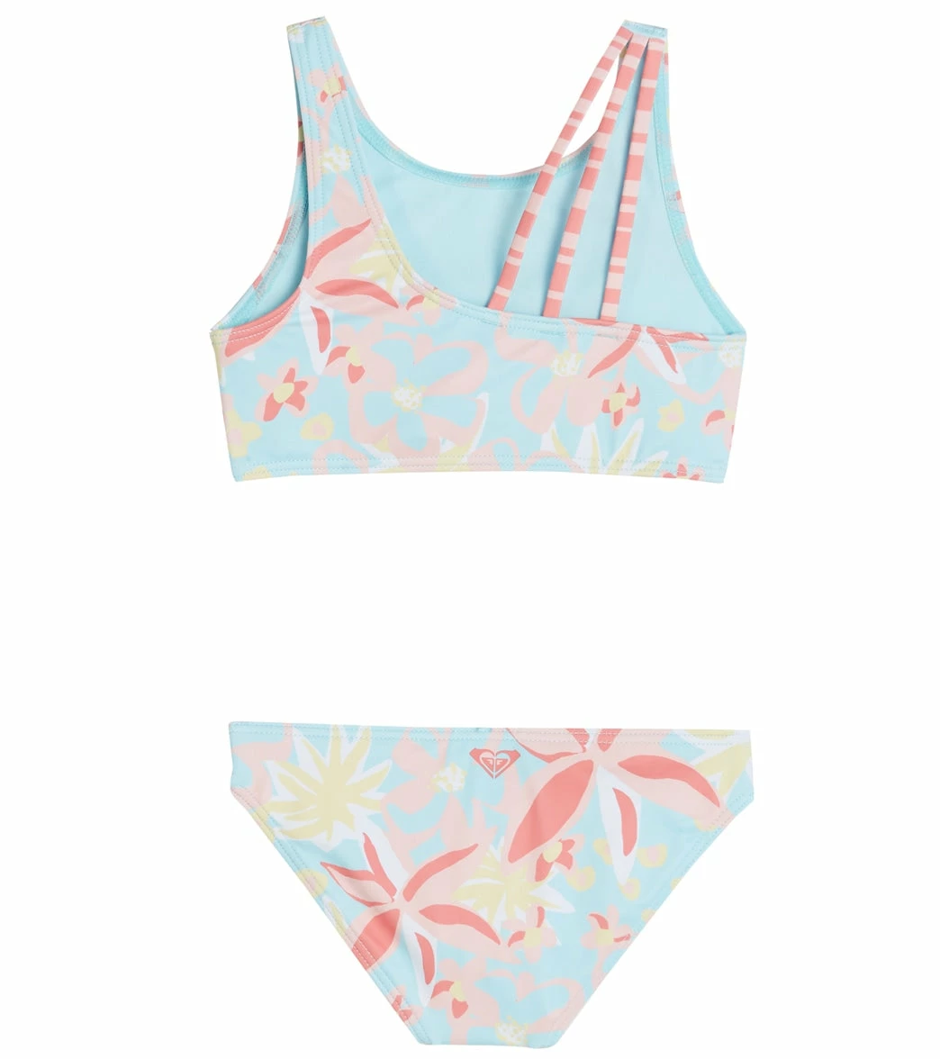 Roxy Girls' Holiday Flower Two Piece Bikini Set (Toddler, Little Kid) 4 Roxy Girls' Holiday Flower Two Piece Bikini Set (Toddler, Little Kid) - Image 2