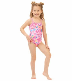 Girls' Confetti One Piece Swimsuit (Toddler, Little Kid) -TYR Sales 7508555169960 confetti 3a