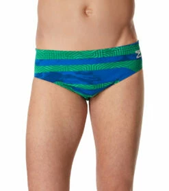 Speedo Men's Contort Stripes Brief Swimsuit