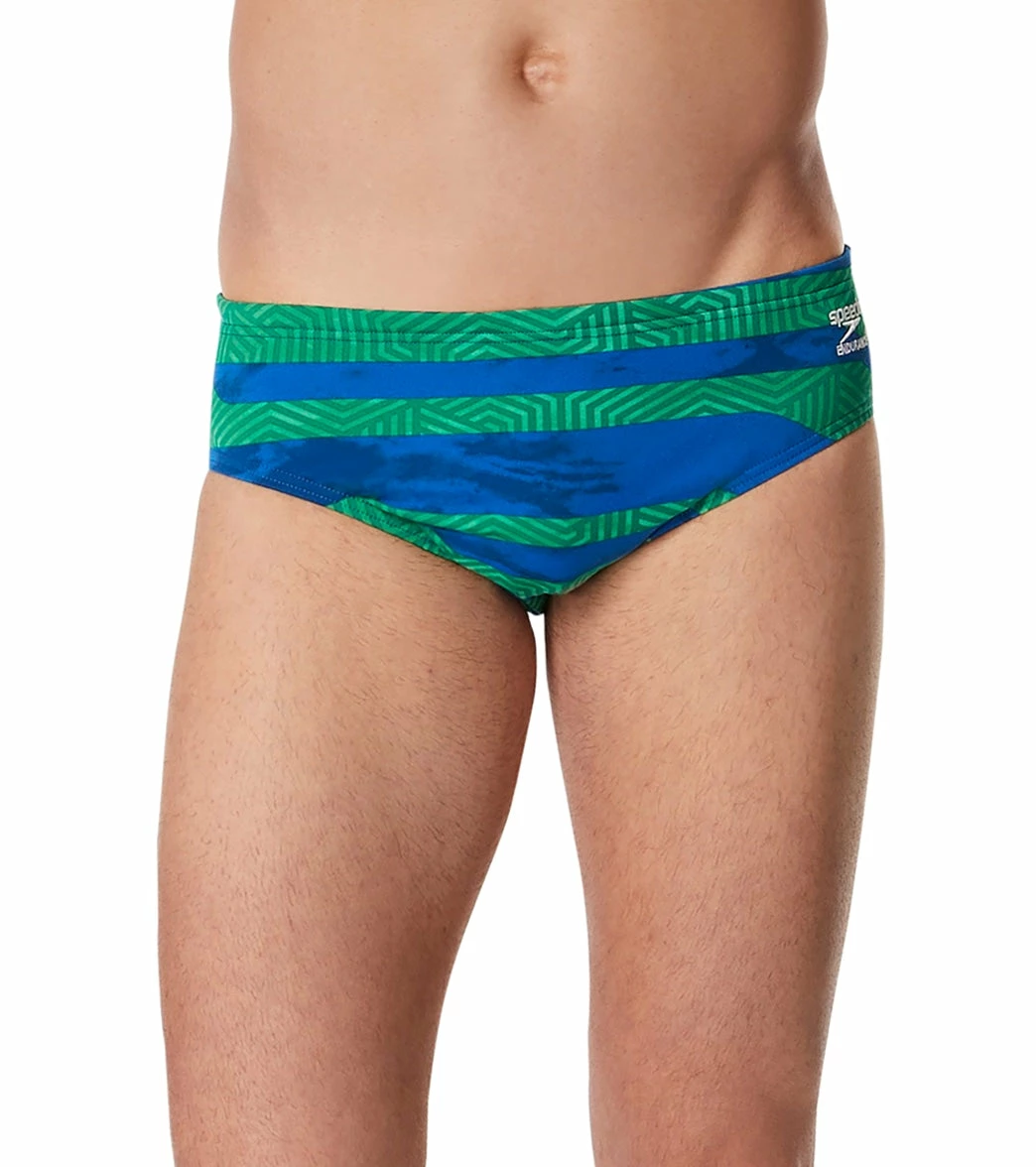 Speedo Men's Contort Stripes Brief Swimsuit 3 Speedo Men's Contort Stripes Brief Swimsuit