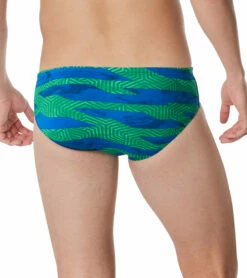 Speedo Men's Contort Stripes Brief Swimsuit 7 Speedo Men's Contort Stripes Brief Swimsuit -TYR Sales 7510240100520 bluegreen 3a