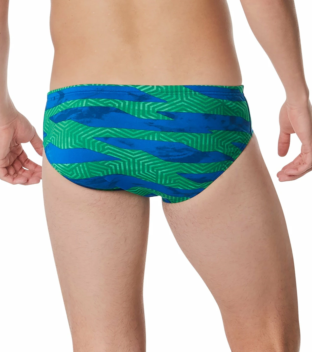 Speedo Men's Contort Stripes Brief Swimsuit 5 Speedo Men's Contort Stripes Brief Swimsuit - Image 3
