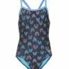 Girls' Be Happy One Piece Swimsuit (Big Kid)