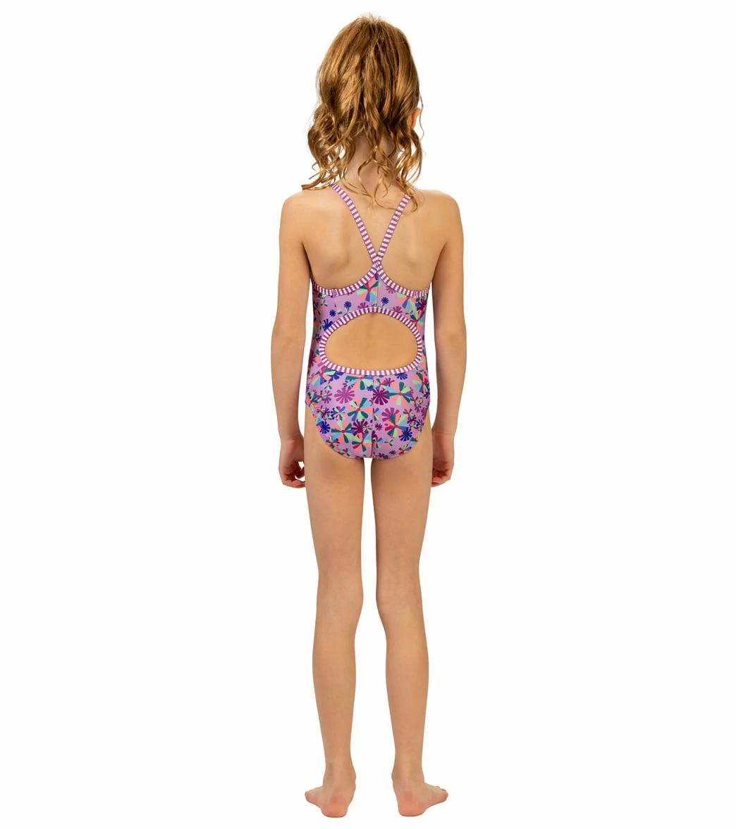 Girls' Pinwheel One Piece Swimsuit (Big Kid) 6 Girls' Pinwheel One Piece Swimsuit (Big Kid) - Image 4