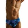 TYR Men's Starhex Racer Brief Swimsuit -TYR Sales 7539491012776 blueice 1a