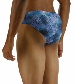 TYR Men's Starhex Racer Brief Swimsuit -TYR Sales 7539491012776 blueice 7a