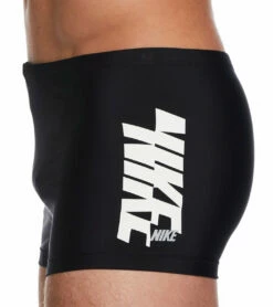Nike Men's Logo Square Leg Swimsuit -TYR Sales 7547163967656 black 2a
