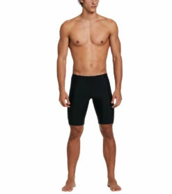 Nike Men's Multi Logo Jammer Swimsuit -TYR Sales 7547164131496 black 4a
