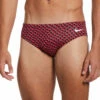 Nike Men's Drippy Check Brief Swimsuit -TYR Sales 7547167998120 universityred 1a