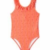 Seafolly Girls' Prague Round Neck One Piece Swimsuit (Baby, Toddler, Little Kid) -TYR Sales 7547940438184 vine 1a