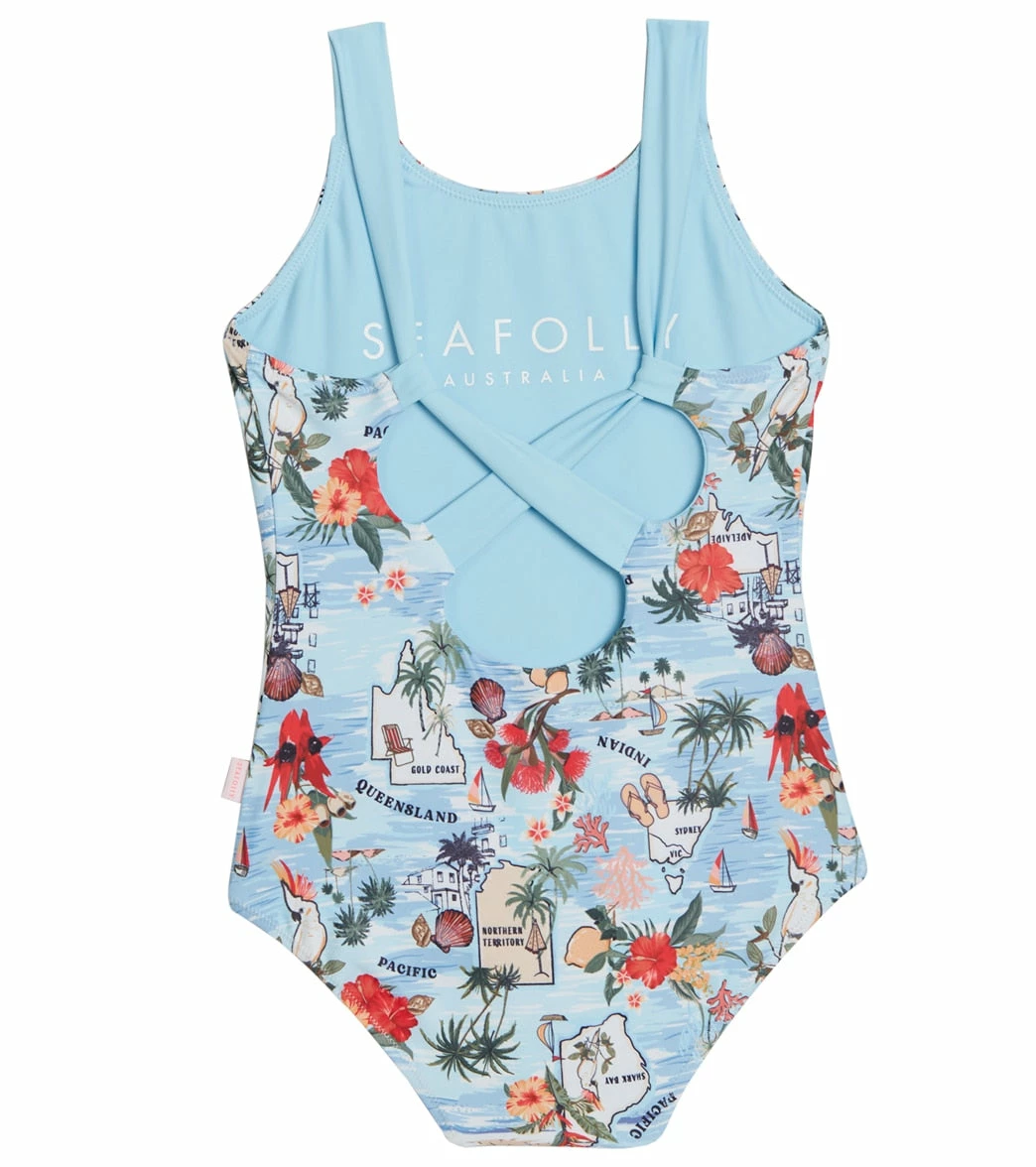 Seafolly Girls' Summer Vacay One Piece Swimsuit (Big Kid) 4 Seafolly Girls' Summer Vacay One Piece Swimsuit (Big Kid) - Image 2