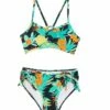 Seafolly Girls' Tropical Nights Two Piece Bikini Set (Big Kid) -TYR Sales 7548799254696 tropicalnights 1a