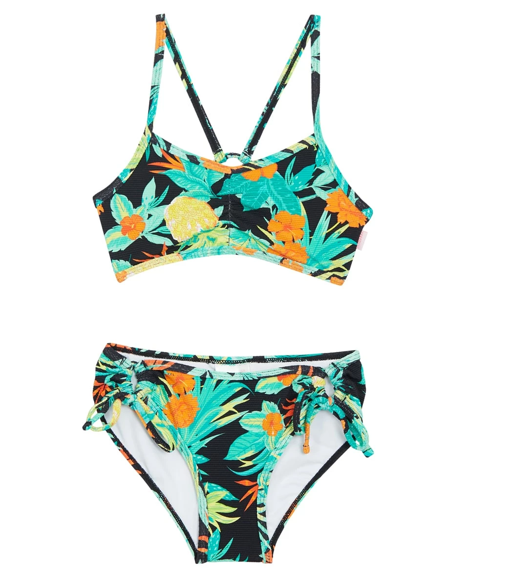 Seafolly Girls' Tropical Nights Two Piece Bikini Set (Big Kid) 3 Seafolly Girls' Tropical Nights Two Piece Bikini Set (Big Kid)