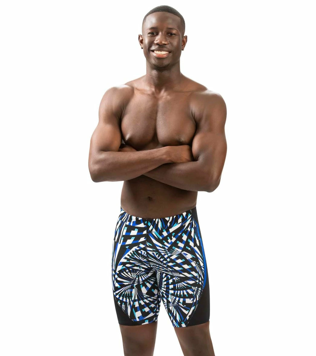 Men's Reliance Atomic Print Color Block Jammer Swimsuit 3 Men's Reliance Atomic Print Color Block Jammer Swimsuit