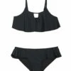 Girls' Ocean Solids Cayucos Two Piece Bikini Set (Big Kid) 1 Girls' Ocean Solids Cayucos Two Piece Bikini Set (Big Kid) -TYR Sales 7593500836008 black 1a