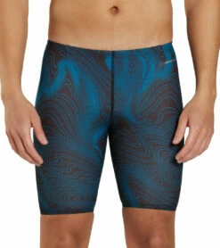 HydroLast Sonar Waves Jammer Swimsuit -TYR Sales 7595539300520 blue 4a