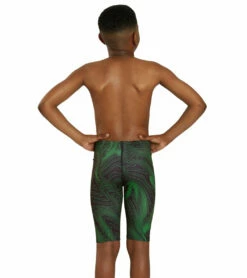 HydroLast Sonar Waves Jammer Swimsuit Youth (22 - 28) -TYR Sales 7595543101608 green 4a