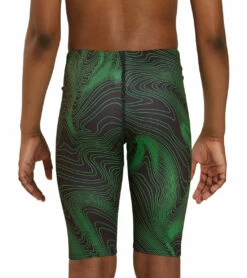 HydroLast Sonar Waves Jammer Swimsuit Youth (22 - 28) -TYR Sales 7595543101608 green 6a