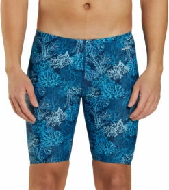 Coral Reef Jammer Swimsuit -TYR Sales 7595551490216 blue 4a