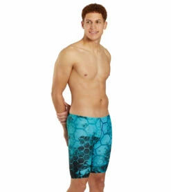 Fenced In Jammer Swimsuit -TYR Sales 7595561156776 blue 3a