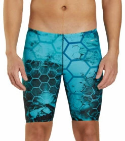 Fenced In Jammer Swimsuit -TYR Sales 7595561156776 blue 4a