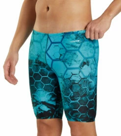 Fenced In Jammer Swimsuit -TYR Sales 7595561156776 blue 5a