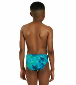 Fractalicious Swim Brief Swimsuit Youth (22 - 28) 11 Fractalicious Swim Brief Swimsuit Youth (22 - 28) -TYR Sales 7595562074280 bluegreen 4a