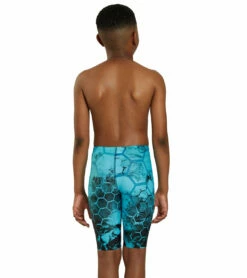 Fenced In Jammer Swimsuit Youth (22 - 28) 11 Fenced In Jammer Swimsuit Youth (22 - 28) -TYR Sales 7595563024552 blue 4a